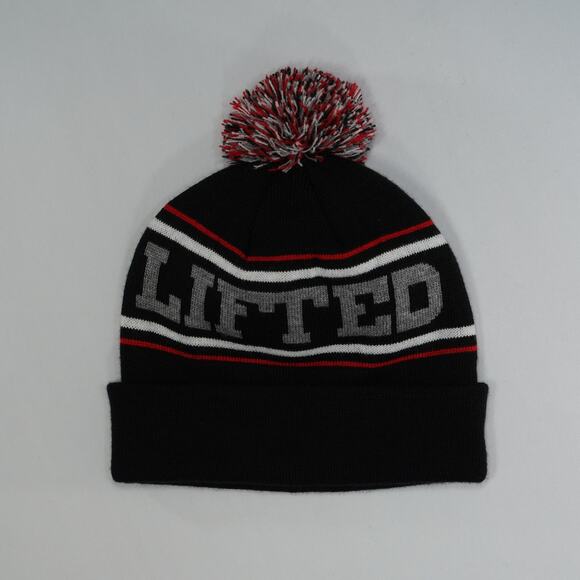 LRG Black & Red Beanie Hat - One Size - New - Picture 1 of 2